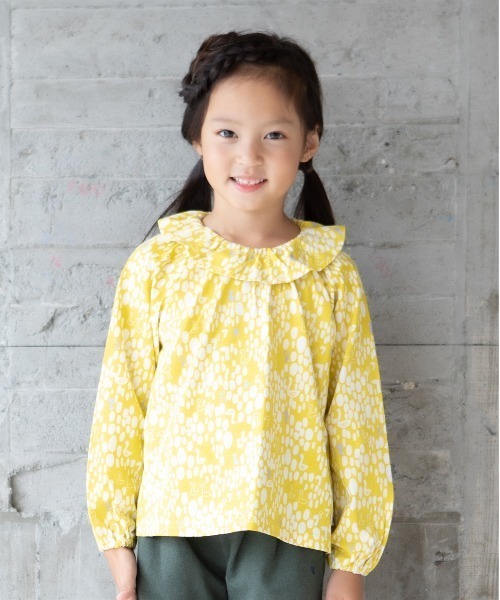RAGMART（ラグマート）の「フリル襟Tシャツ（Tシャツ/カットソー・キッズ・ピンク/ブラック/イエロー・100cm/110cm/120cm/130cm）」の2枚目の写真