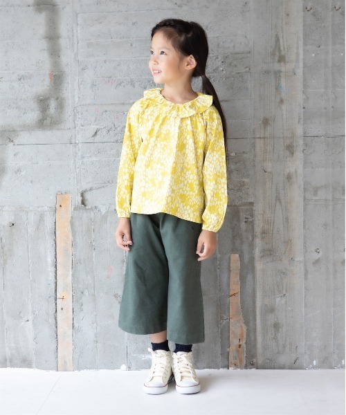RAGMART（ラグマート）の「フリル襟Tシャツ（Tシャツ/カットソー・キッズ・ピンク/ブラック/イエロー・100cm/110cm/120cm/130cm）」の9枚目の写真