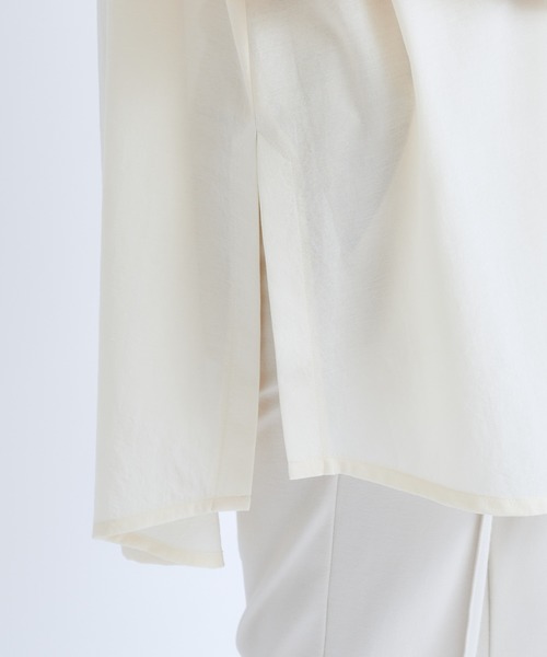 DouDou（ドゥドゥ）の「ハイネック袖ボリュームブラウス（シャツ/ブラウス・レディース・ブラック/オフホワイト・FREE）」の7枚目の写真