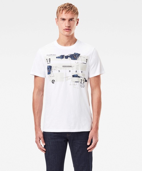 GSTAR RAW（ジースターロゥ）の「Running Dog Logo TShirt（Tシャツ/カットソー）」 WEAR