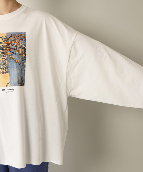 notch.（ノッチ）の「アートプリントビッグルーズロンT（Tシャツ/カットソー・レディース・オフホワイト・M）」の4枚目の写真
