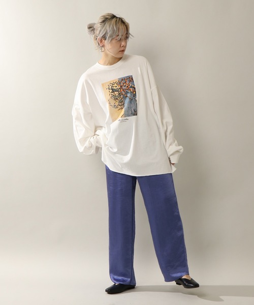 notch.（ノッチ）の「アートプリントビッグルーズロンT（Tシャツ/カットソー・レディース・オフホワイト・M）」の12枚目の写真