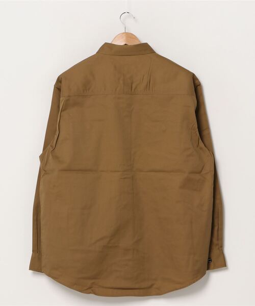 Dickies（ディッキーズ）の「Dickies/ディッキーズ ツイル 刺繍ワッペン ワークシャツ/大きいサイズ（シャツ/ブラウス・メンズ・ブラック/ベージュ・2L/3L/4L/5L）」の6枚目の写真