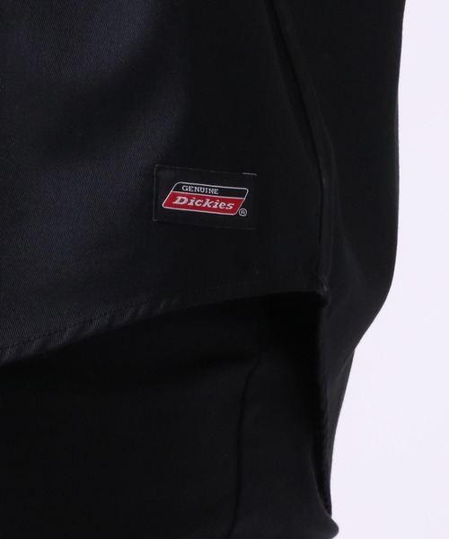 Dickies（ディッキーズ）の「Dickies/ディッキーズ ツイル 刺繍ワッペン ワークシャツ/大きいサイズ（シャツ/ブラウス・メンズ・ブラック/ベージュ・2L/3L/4L/5L）」の10枚目の写真