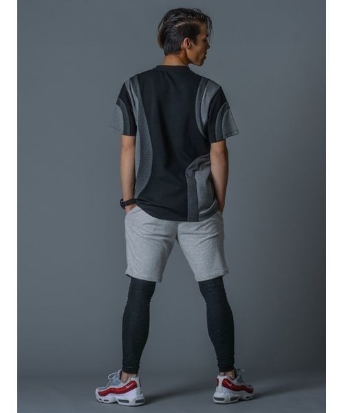 REGIEVO(レジエボ)の「【REGIEVO】ラウンド切替配色TEEシャツ アスレジャー ビッグシルエット(Tシャツ/カットソー・メンズ・ホワイト/ブラック・M/L/S)」の10枚目の写真