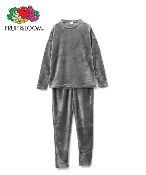 FRUIT OF THE LOOM(フルーツオブザルーム)の「FRUIT OF THE LOOM/フルーツオブザルーム ボアルームウエアセット(ルームウェア/パジャマ・メンズ・チャコールグレー/ブラック/ベージュ/グレー/オリーブ・SMALL/MEDIUM/LARGE/X-LARGE)」の4枚目の写真