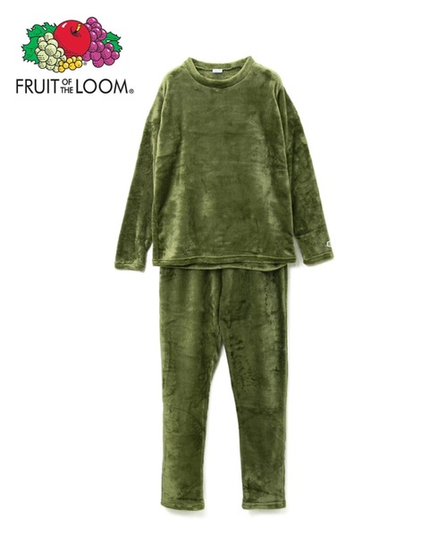 FRUIT OF THE LOOM(フルーツオブザルーム)の「FRUIT OF THE LOOM/フルーツオブザルーム ボアルームウエアセット(ルームウェア/パジャマ・メンズ・チャコールグレー/ブラック/ベージュ/グレー/オリーブ・SMALL/MEDIUM/LARGE/X-LARGE)」の5枚目の写真