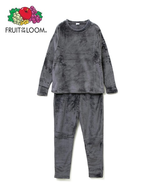 FRUIT OF THE LOOM(フルーツオブザルーム)の「FRUIT OF THE LOOM/フルーツオブザルーム ボアルームウエアセット(ルームウェア/パジャマ・メンズ・チャコールグレー/ブラック/ベージュ/グレー/オリーブ・SMALL/MEDIUM/LARGE/X-LARGE)」の3枚目の写真