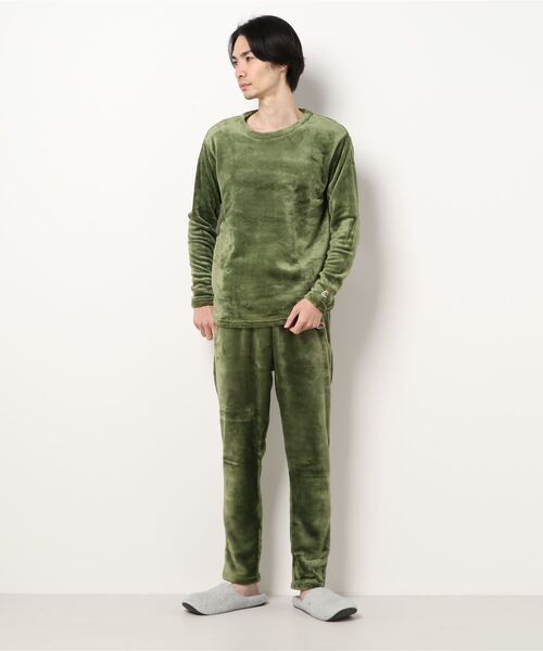FRUIT OF THE LOOM(フルーツオブザルーム)の「FRUIT OF THE LOOM/フルーツオブザルーム ボアルームウエアセット(ルームウェア/パジャマ・メンズ・チャコールグレー/ブラック/ベージュ/グレー/オリーブ・SMALL/MEDIUM/LARGE/X-LARGE)」の16枚目の写真