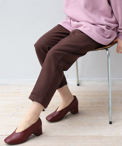 REAL CUBE(リアルキューブ)の「起毛テーパードパンツ(その他パンツ・レディース・ホワイト系その他/ダークブラウン/ベージュ/キャメル・M)」の11枚目の写真