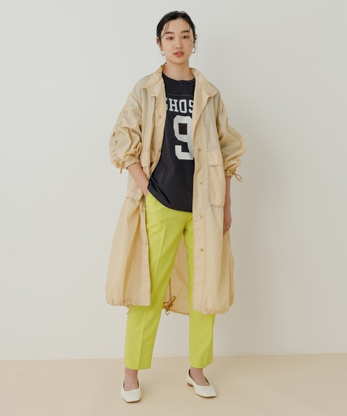 ADAM ET ROPE'（アダムエロペ）の「パッカブルドロストコート（その他アウター・レディース・ブラック/ベージュ系その他・FREE）」の7枚目の写真