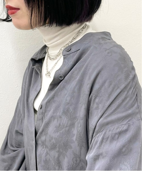 apres jour mignon(アプレジュールミニョン)の「リブハイネックメロートップス【ZOZOTOWN限定アイテム】(Tシャツ/カットソー・レディース・アイボリー/ダークブラウン/ブラック/ブルー系その他・X-LARGE/フリー)」の10枚目の写真