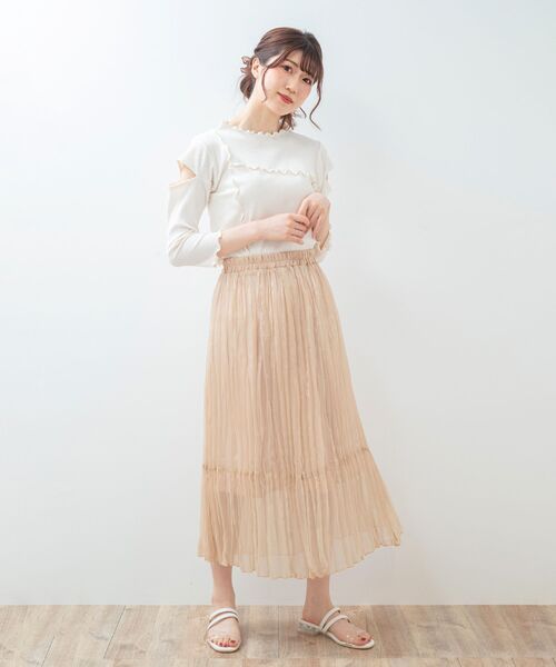 大感謝上品セール Legon マジェスティックレゴン のファッション Majestic スカート クリンクルシャイニースカート スカート Legon Majestic スカート