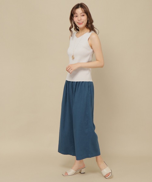 IKKA LOUNGE（イッカラウンジ）の「総針ニットタンクトップ（ニット/セーター・レディース・ブラック/ピンク/グリーン系その他/ベージュ/ライトベージュ・M/L）」の13枚目の写真
