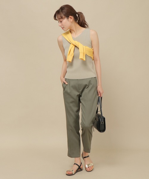 IKKA LOUNGE（イッカラウンジ）の「総針ニットタンクトップ（ニット/セーター・レディース・ブラック/ピンク/グリーン系その他/ベージュ/ライトベージュ・M/L）」の16枚目の写真