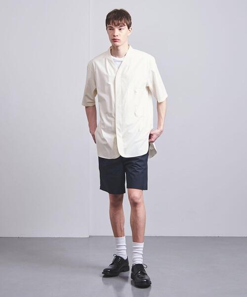 VALET/バレット（バレット）の「＜VALET（バレット）＞ カラーレス ショートスリーブシャツ（シャツ/ブラウス・メンズ・ホワイト/ブラック・MEDIUM/LARGE）」の11枚目の写真