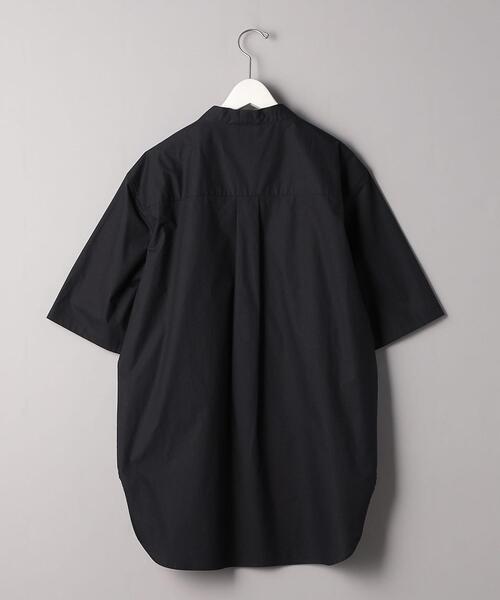 VALET/バレット（バレット）の「＜VALET（バレット）＞ カラーレス ショートスリーブシャツ（シャツ/ブラウス・メンズ・ホワイト/ブラック・MEDIUM/LARGE）」の7枚目の写真