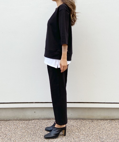 esutoreja（エストレジャ）の「シャツDesignトレーナーセットアップ（セットアップ・レディース・ホワイト/ブラック/ベージュ・FREE）」の8枚目の写真