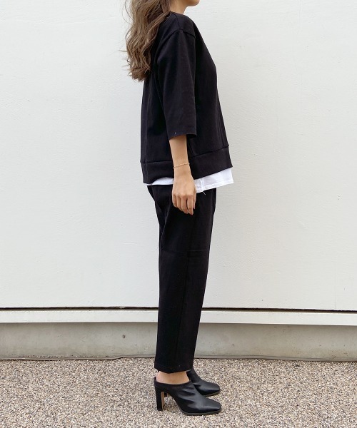 esutoreja（エストレジャ）の「シャツDesignトレーナーセットアップ（セットアップ・レディース・ホワイト/ブラック/ベージュ・FREE）」の11枚目の写真