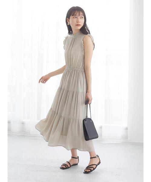 ELENCARE DUE（エレンカーレデュエ）の「・ELENCARE DUE　ヨウリュウティアードワンピ＊（ワンピース・レディース・ブラック/イエロー/グレイッシュベージュ/オレンジ・FREE）」の6枚目の写真