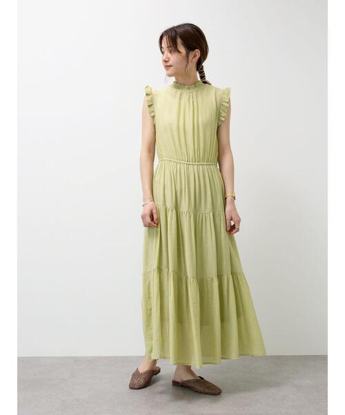 ELENCARE DUE（エレンカーレデュエ）の「・ELENCARE DUE　ヨウリュウティアードワンピ＊（ワンピース・レディース・ブラック/イエロー/グレイッシュベージュ/オレンジ・FREE）」の8枚目の写真