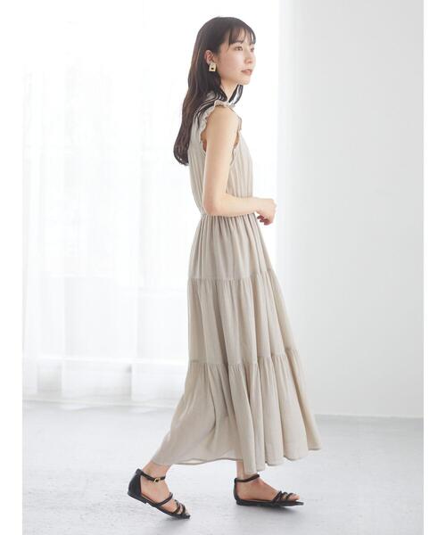 ELENCARE DUE（エレンカーレデュエ）の「・ELENCARE DUE　ヨウリュウティアードワンピ＊（ワンピース・レディース・ブラック/イエロー/グレイッシュベージュ/オレンジ・FREE）」の9枚目の写真