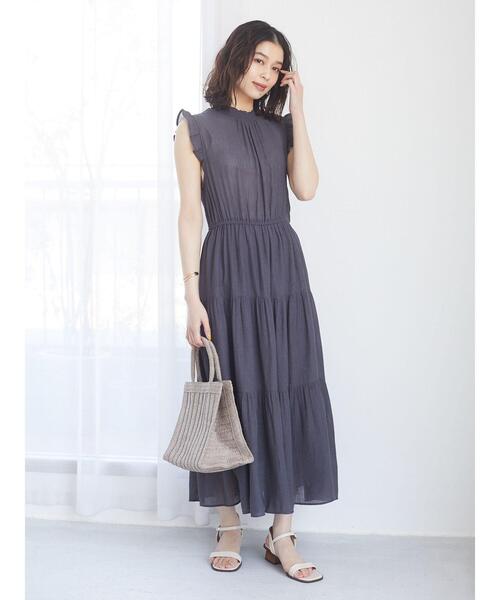 ELENCARE DUE（エレンカーレデュエ）の「・ELENCARE DUE　ヨウリュウティアードワンピ＊（ワンピース・レディース・ブラック/イエロー/グレイッシュベージュ/オレンジ・FREE）」の12枚目の写真