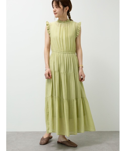 ELENCARE DUE（エレンカーレデュエ）の「・ELENCARE DUE　ヨウリュウティアードワンピ＊（ワンピース・レディース・ブラック/イエロー/グレイッシュベージュ/オレンジ・FREE）」の3枚目の写真