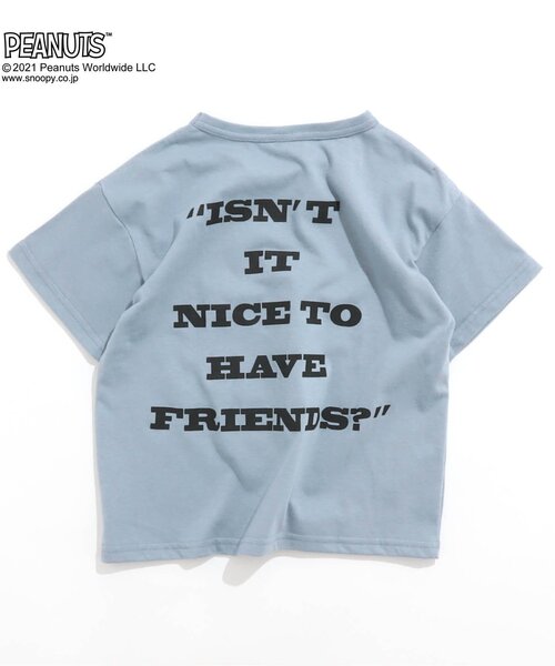 PEANUTS（ピーナッツ）の「/WEB限定 PEANUTS　GANGTシャツ（スヌーピー）（Tシャツ/カットソー・キッズ・グリーン/パープル/レッド/チャコール/イエロー/サックスブルー・100/130/140/90/80/110/120）」の14枚目の写真