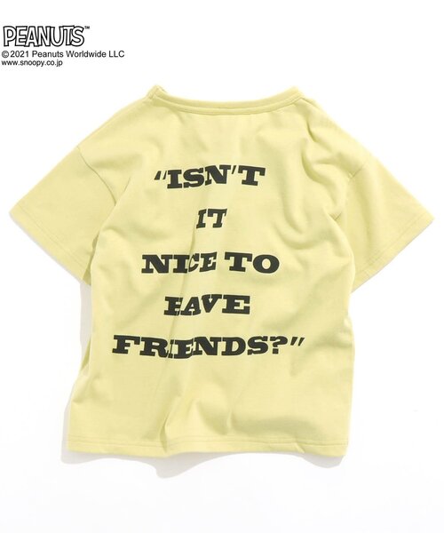 PEANUTS（ピーナッツ）の「/WEB限定 PEANUTS　GANGTシャツ（スヌーピー）（Tシャツ/カットソー・キッズ・グリーン/パープル/レッド/チャコール/イエロー/サックスブルー・100/130/140/90/80/110/120）」の16枚目の写真