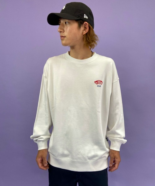 VANS（バンズ）の「VANS/バンズ　バックプリント ルーズシルエットスウェット 121K1040200（スウェット・メンズ・ブラック/ホワイト/ベージュ・XL/S/M/L）」の17枚目の写真