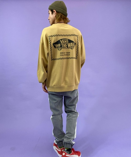 VANS（バンズ）の「VANS/バンズ　バックプリント ルーズシルエットスウェット 121K1040200（スウェット・メンズ・ブラック/ホワイト/ベージュ・XL/S/M/L）」の15枚目の写真