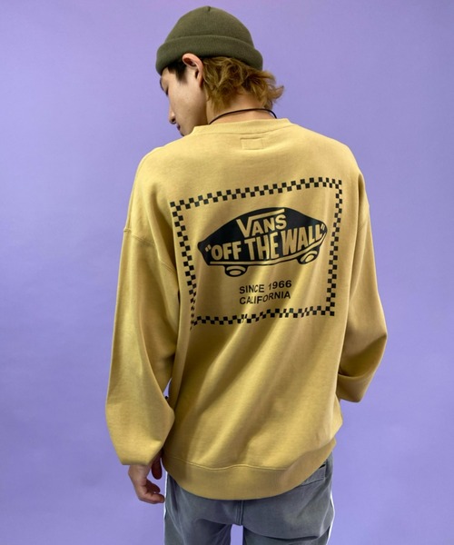 VANS（バンズ）の「VANS/バンズ　バックプリント ルーズシルエットスウェット 121K1040200（スウェット・メンズ・ブラック/ホワイト/ベージュ・XL/S/M/L）」の13枚目の写真