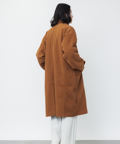 MAISON BREEZE（メゾンブリーズ）の「【MAISON BREEZE】オーバーサイズダブルブレストチェスターコート（チェスターコート・メンズ・ブラック/ベージュ/ネイビー/キャメル・S/M/L）」の16枚目の写真