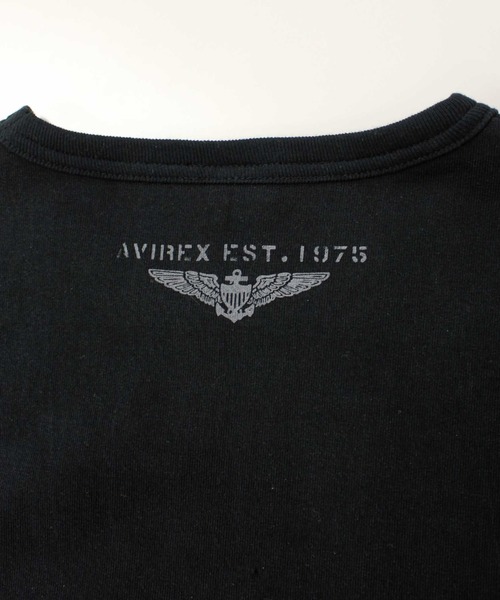 AVIREX(アヴィレックス)の「【WEB&DEPOT限定】トップガン ワッペン Tシャツ/ S/S CREW NECK TOP GUN WAPPEN T-SHIRT(Tシャツ/カットソー・レディース・ホワイト/ブラック×ブラック/ブラック/ネイビー/オレンジ/ブラック系その他・X-LARGE/FREE/LARGE/MEDIUM/2XL)」の8枚目の写真