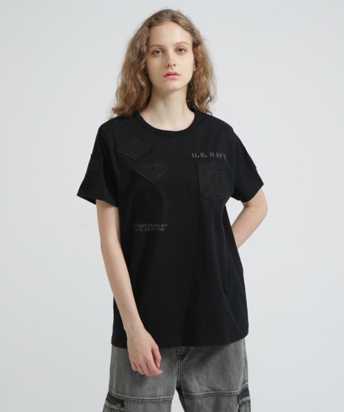 SCARZ♡ワッペンTシャツ WEB＆DEPOT限定》トップガン ワッペン Tシャツ/ TOP GUN WAPPEN