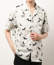 【新品】Schott ショット アロハ レーヨン シャツ 総柄 コウモリ schott - Schott ショット コウモリ 半袖 アロハシャツの通販 by