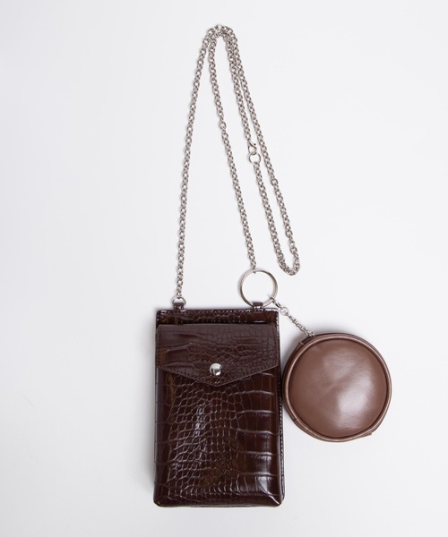 WEGO（ウィゴー）の「WEGO/マルチリングスマホポシェット（ショルダーバッグ・レディース・オフホワイト/ブラック/ライム/ブラウン/その他1/その他2/その他4/その他3・FREE）」の12枚目の写真