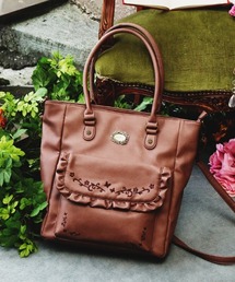 縦型ポケット付きA4トート