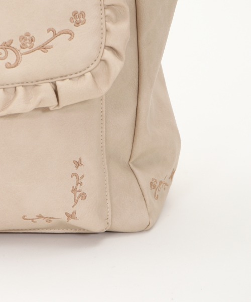 axes femme（アクシーズファム）の「縦型ポケット付きＡ４トート（トートバッグ・レディース・ベージュ/ネイビー/ピンク・MEDIUM）」の9枚目の写真