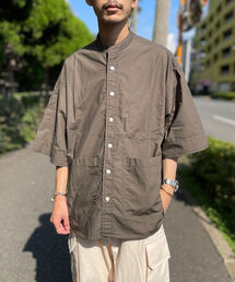 GLOSTER | バンドカラービッグシャツ(シャツ/ブラウス)