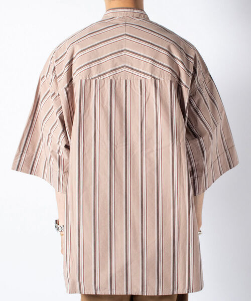 GLOSTER（グロスター）の「バンドカラービッグシャツ（シャツ/ブラウス・メンズ・キナリ/イエロー系その他3/ネイビー/レッド系その他3/チャコールグレー・FREE）」の20枚目の写真