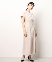nota | シャーリングギャザーワンピース(ワンピース)