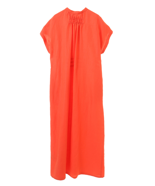 nota(ノータ)の「シャーリングギャザーワンピース(ワンピース・レディース・アイボリー/オレンジ/ブルー/ブラウン・FREE)」の10枚目の写真