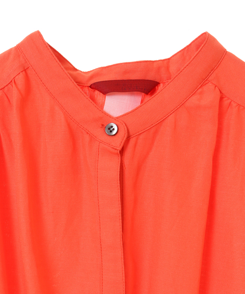 nota(ノータ)の「シャーリングギャザーワンピース(ワンピース・レディース・アイボリー/オレンジ/ブルー/ブラウン・FREE)」の11枚目の写真