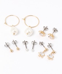 パールフープピアス10点SET / 215598