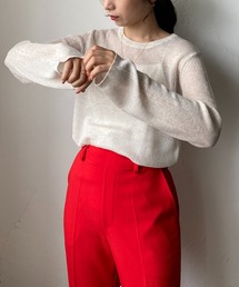 CAPRICIEUX LE'MAGE | シアーリブプルオーバー(ニット/セーター)