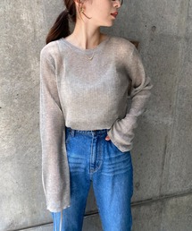 CAPRICIEUX LE'MAGE | シアーリブプルオーバー(ニット/セーター)