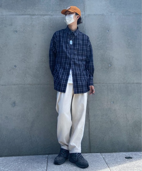 EPIMI E'PIMMY（エピミエピミー）の「《Set up・ユニセックス対応》オーバーチェックシャツ（シャツ/ブラウス・レディース・ブラウン/ブラック/グレー・MEDIUM）」の19枚目の写真