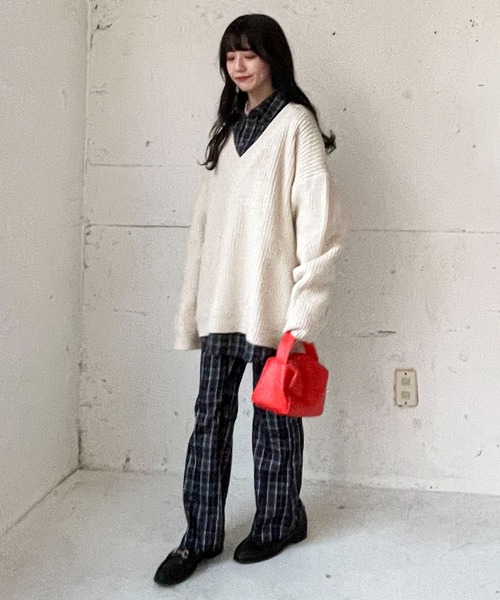 EPIMI E'PIMMY（エピミエピミー）の「《Set up・ユニセックス対応》オーバーチェックシャツ（シャツ/ブラウス・レディース・ブラウン/ブラック/グレー・MEDIUM）」の17枚目の写真